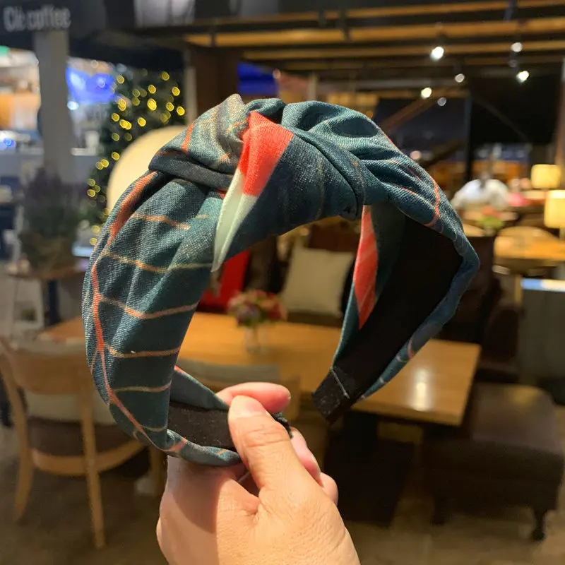 Летние богемные резинки для волос женщин с принтом зеленых листьев тюрбан банан