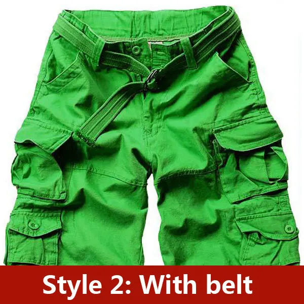 Style2 Green Лидер продаж, мужские шорты,, летние шорты, хлопковые тонкие повседневные модные шорты, мужские тактические шорты, свободный стиль C888 - Цвет: Style2 Green