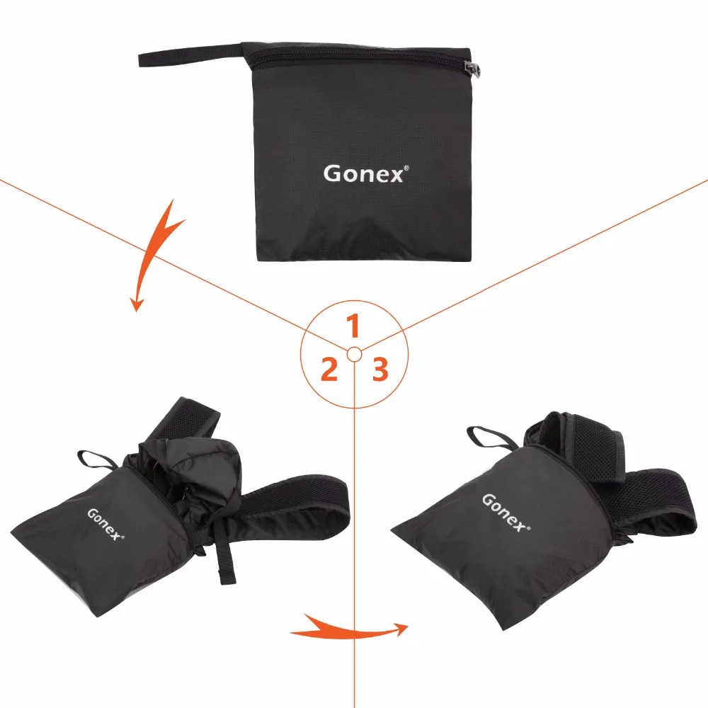 Ультралегкий рюкзак Gonex походный портативный складной ранец 25 л для кемпинга