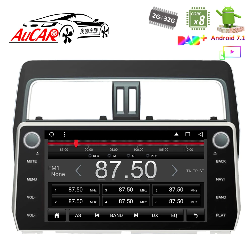 10 1 &quotGPS навигационная система для Toyota Prado 2018 автомобильный dvd плеер на основе Android