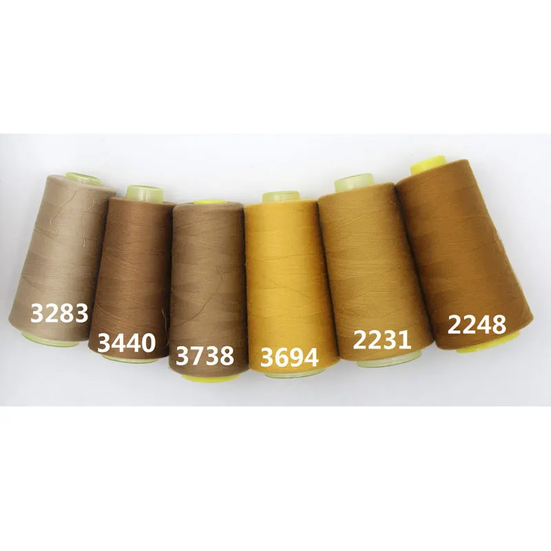 

3000 yards 40s/2 high speed sewing thread polyester sewing thread type manual line 402 -embroidery cowboy color series