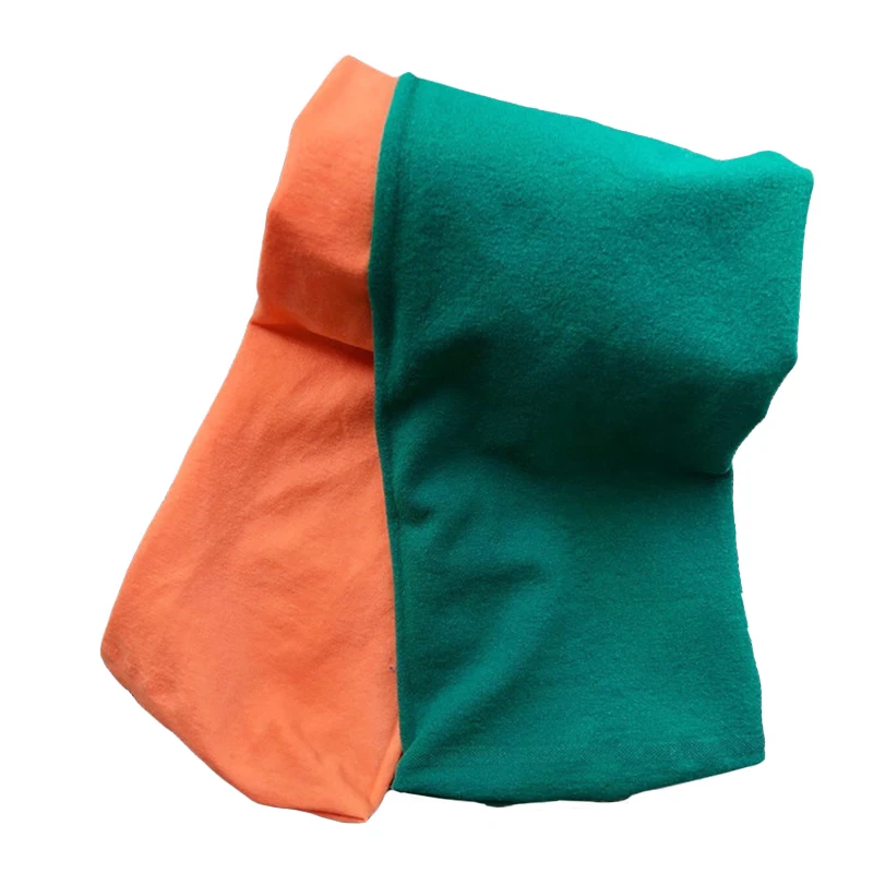 Orange-Dark green Новые весенне-осенние цветные бархатные балетные колготки для маленьких девочек Детские двухцветные леггинсы с вышивкой носки AB детские колготки для танцев - Цвет: Orange-Dark green