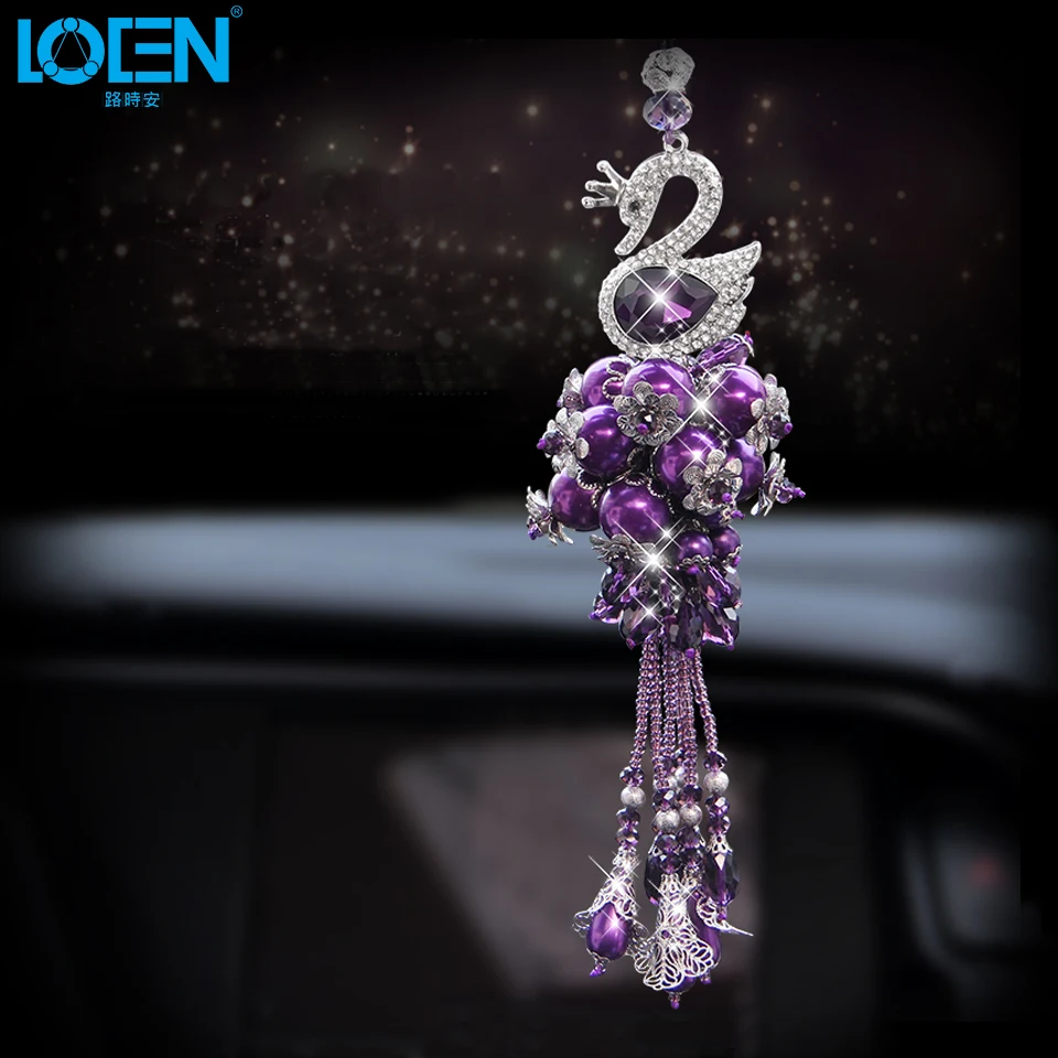 1 шт. модные автомобильные подвесные украшения в виде лебедя зеркала заднего вида