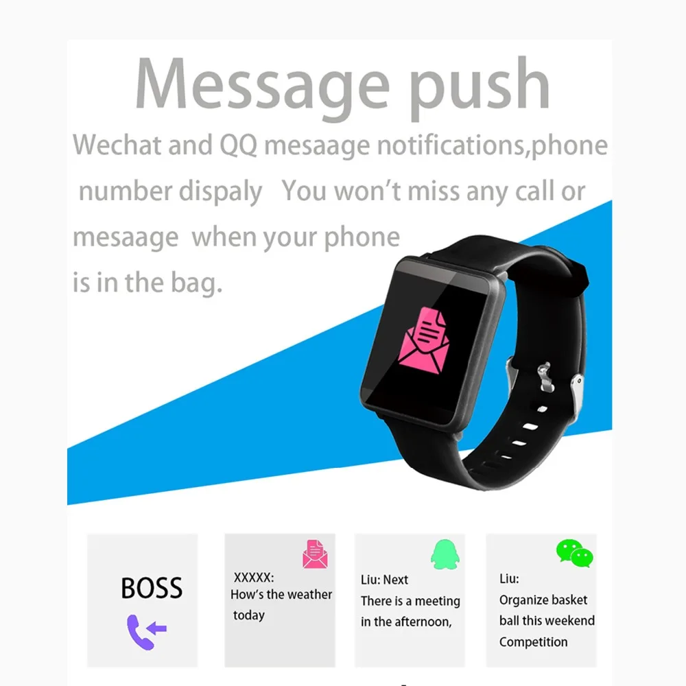 F1 Водонепроницаемый Smart Watch Sport Для мужчин подключить часы Фитнес трекер Smartwatch