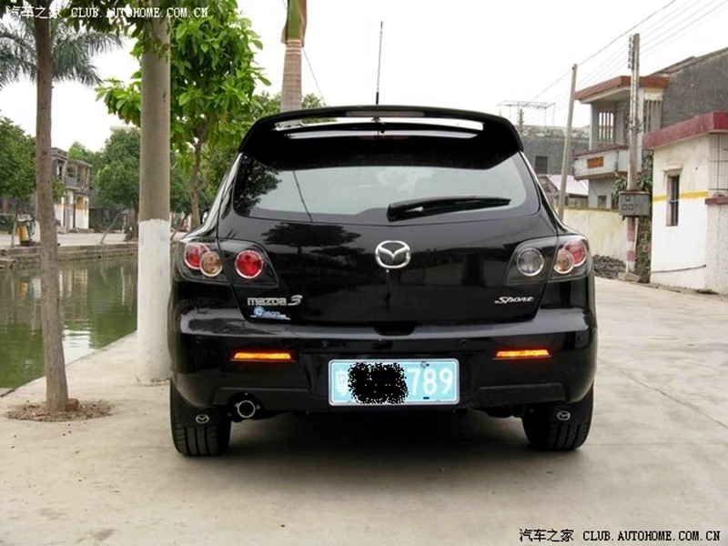 Используется для mazda 3 хэтчбек спойлер со на фонарь высокое качество абс материал