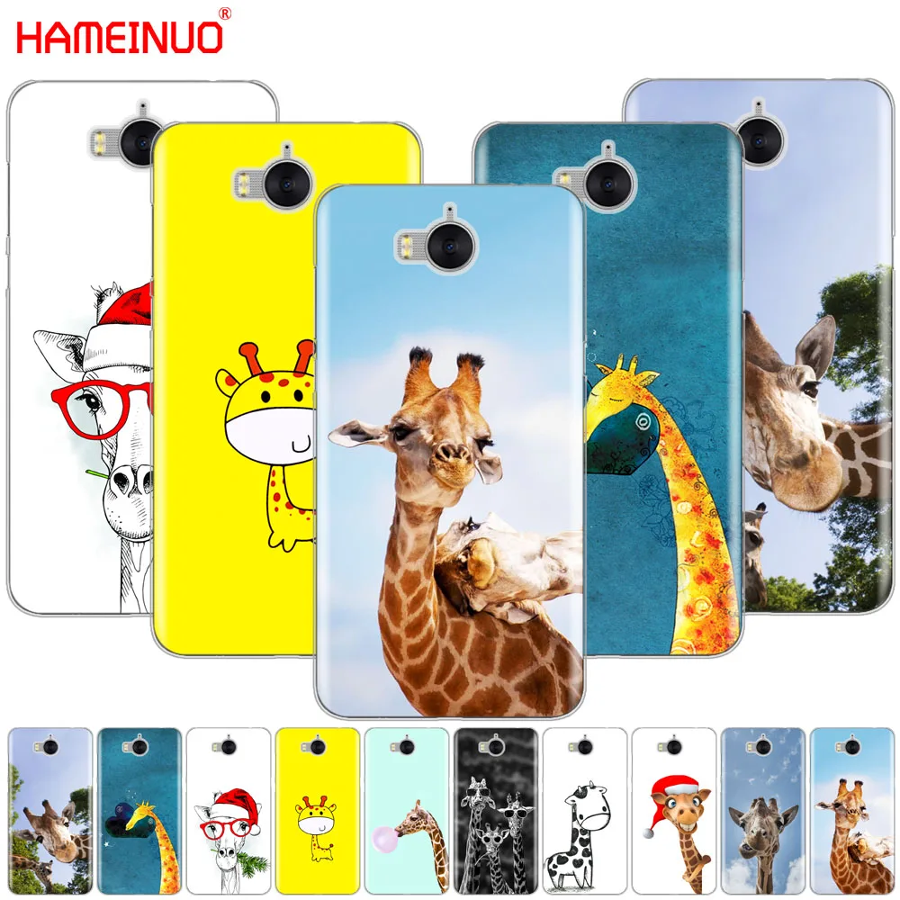 HAMEINUO милый жираф Забавный мультяшный чехол для телефона huawei honor 3C 4X 4C 5C 5X 6 7 Y3 Y6 Y5 2 II
