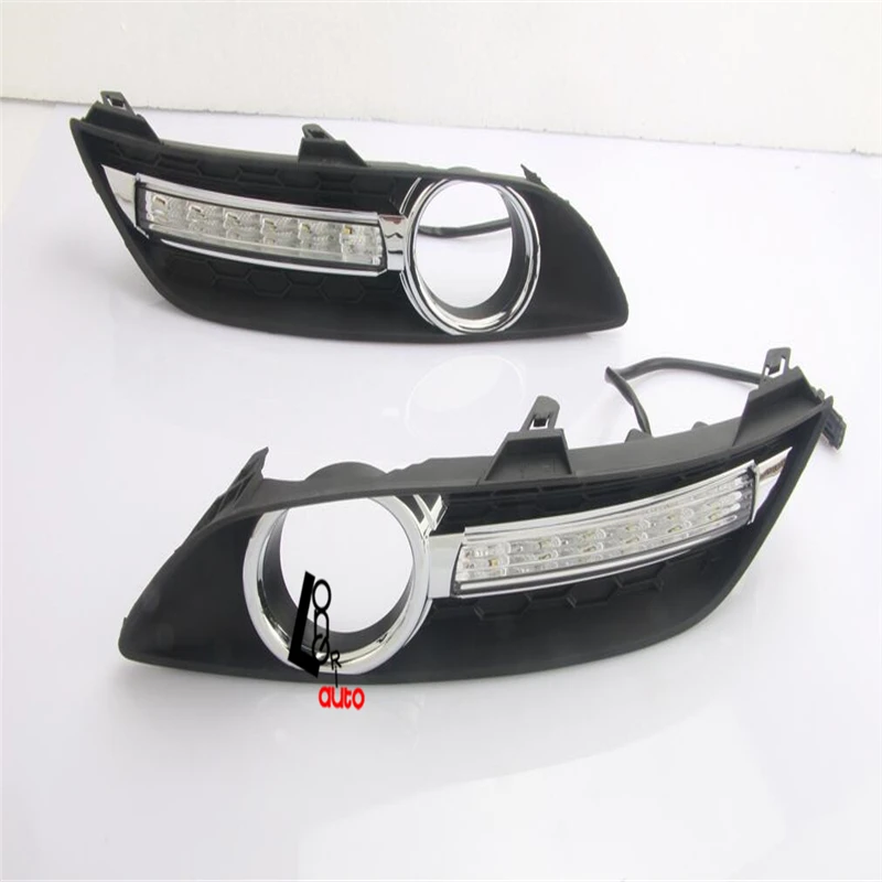 Автомобильный Стайлинг авто светодиодный дневные ходовые огни для Nissan Sylphy/Sentra 2012