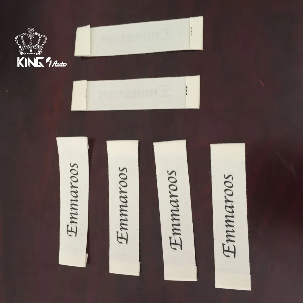 Известный логотип тканые этикетки/индивидуальные вышитые патч-бирки/Тканевая