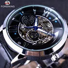 Forsining 2016 модные часы с космосом, мужские часы-скелетоны, топ-бренд, роскошные часы, автоматические мужские наручные часы, автоматические часы