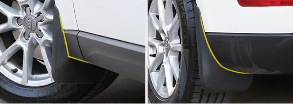 Black Mud Flaps Splash Guards Fenders Mudguards 4Pcs For Audi Q5 2010 2011 2012 2013 2014 2015 2016 2017 | Автомобили и мотоциклы
