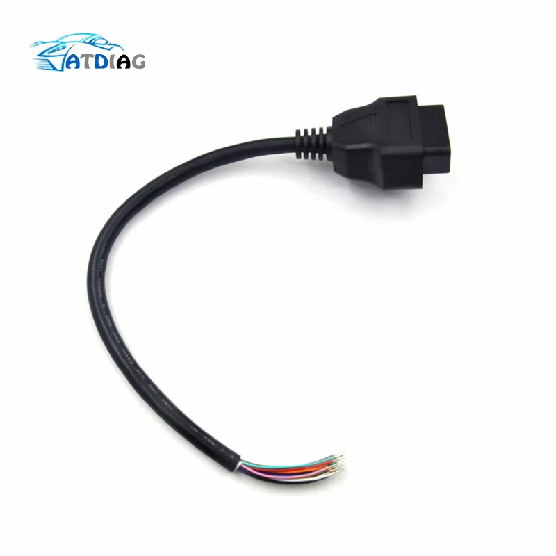16-контактный Штекерный разъем OBD2 для ELM327 Удлинительный адаптер OBD кабель OBDII EOBD ODB2