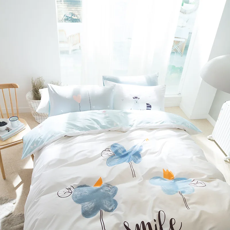 Детский комплект пододеяльника класса А из 100% хлопка Комплект постельного белья