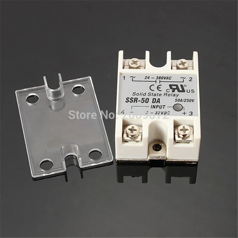 Твердотельное реле SSR-50DA 50A 3-32V DC TO 24-380V AC SSR 50DA твердотельное | Обустройство дома