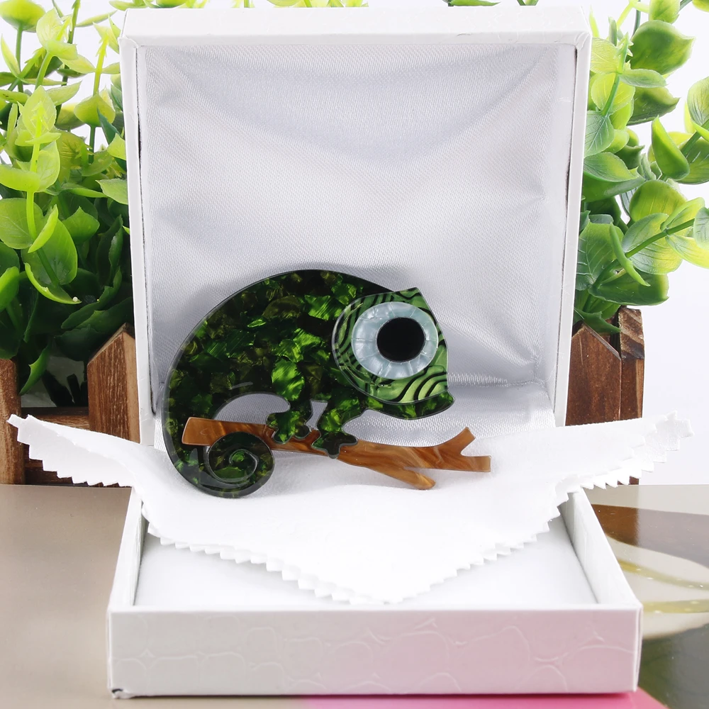 Акриловая брошь в форме ящерицы Fant & Jack булавка для букета броши на свадебную