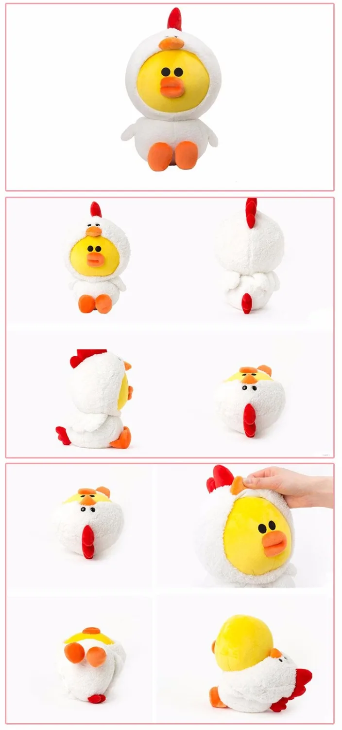 Креативный белый цыпленок курица мягкие животные плюшевые игрушки с рубашкой