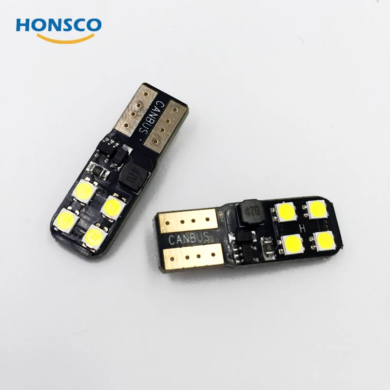 1 шт. 12 24 в грузовик T10 LED W5W CANBUS 8 SMD 3030 неполярность Нет ошибки 168 Поворотная сторона