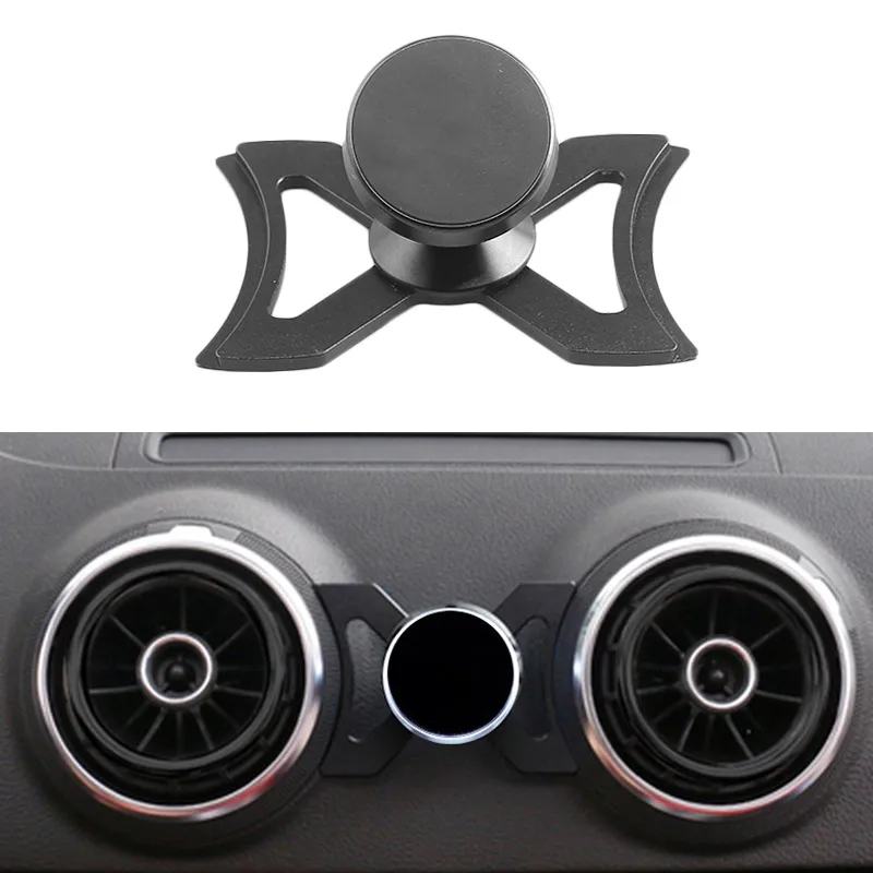 

Car Air Vent Outlet Phone Holder With 360 Degree Rotary Mount Phone Magnetic Cradle For Audi A3/S3 Car Phone Navigation Holder