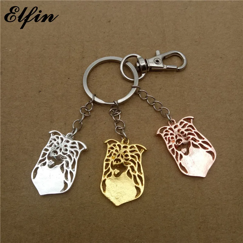 Elfin 2017 Trendy Border Collie Key Chains Gold Color Silver Fashion Jewellery Rings | Украшения и аксессуары