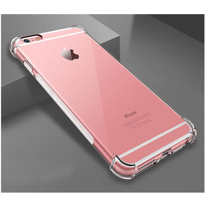 BRCSBOW 1.5mm Ultra Thin Clear TPU Silicone i Phone 6 Case for Apple iPhone Plus Soft Cover Transparent Cases |