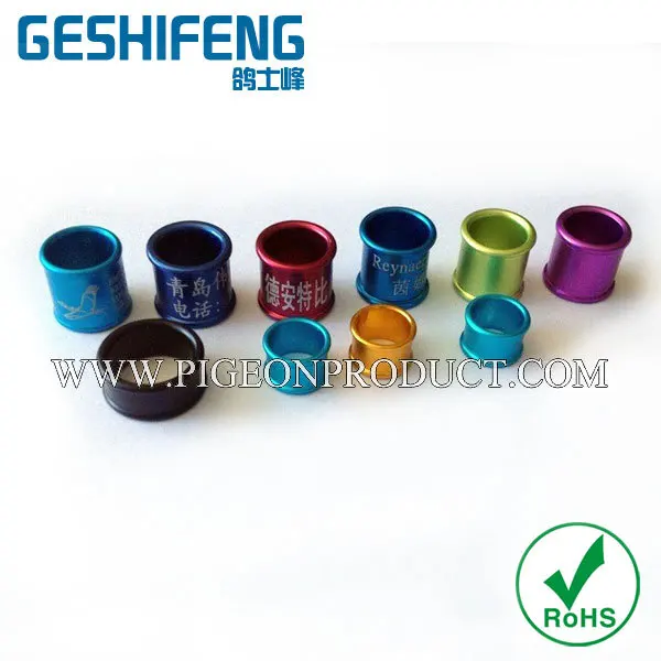 100 шт. алюминиевое кольцо для птиц Канарские любовь птицы ремешки ног 3 мм-6 мм | Дом