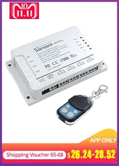 SONOFF RF беспроводной Wi-Fi переключатель Автоматизация релейный модуль Таймер 433 МГц 220 В 10 А для смартфонов дистанционное управление IOS Android