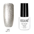УФ-гель для ногтей ROSALIND, 7 мл, замачиваемая серия Platinum, белая бутылка, гибридный маникюрный полуперманентный верхний слой