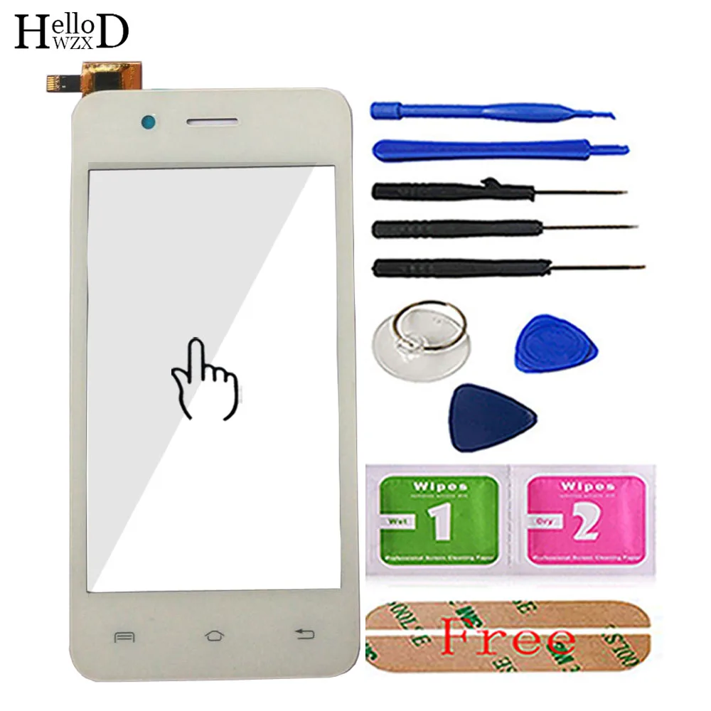 White With Tools 4," мобильный сенсорный экран стекло для Micromax Bolt Q346 сенсорный экран дигитайзер панель Замена Сенсорный экран инструменты клей - Цвет: White With Tools