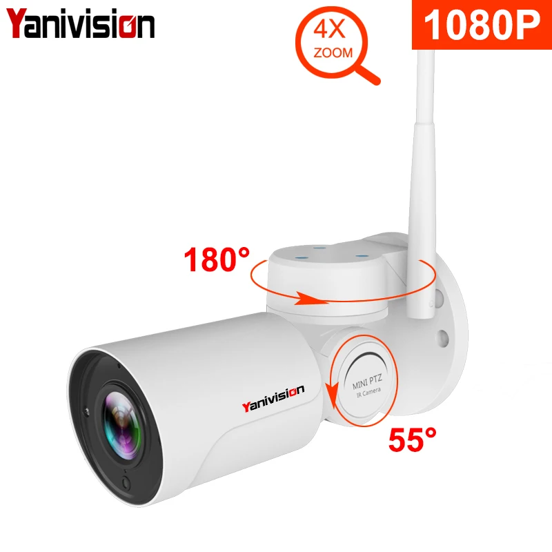 1080P IP PTZ цилиндрическая камера Full HD 4X оптический зум IP66 Водонепроницаемая ip-камера ночного видения Мини наружная wifi PTZ P2P камера наблюдения