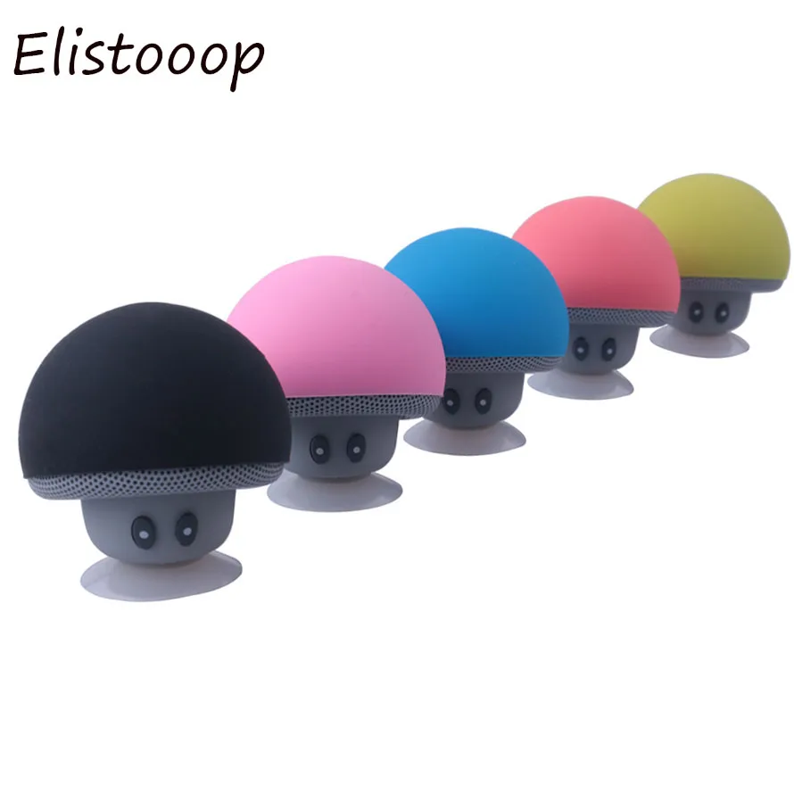 Беспроводная bluetooth колонка Elistooop в виде мультяшного гриба портативная