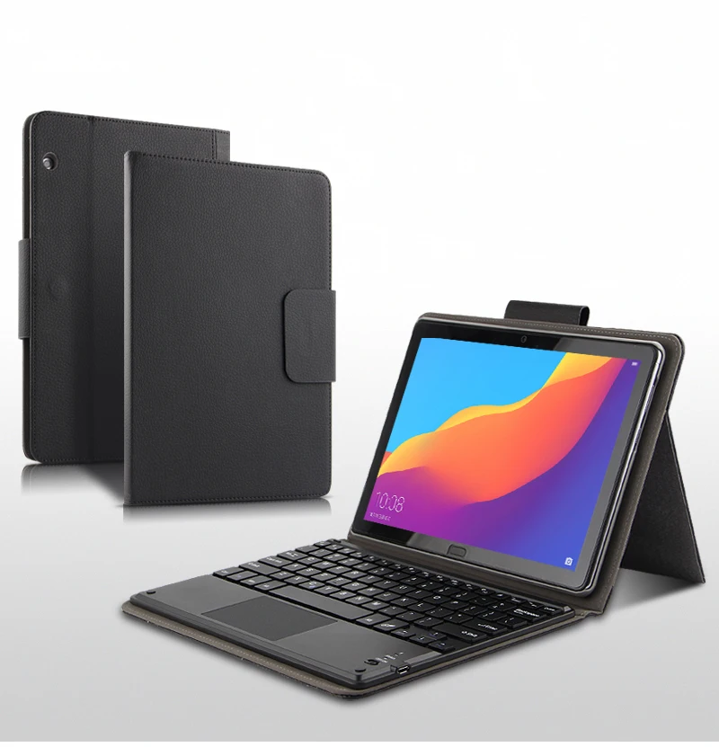 Смарт чехол для планшета Huawei MediaPad T5 10 дюймов с Bluetooth клавиатурой и ручкой|Чехлы