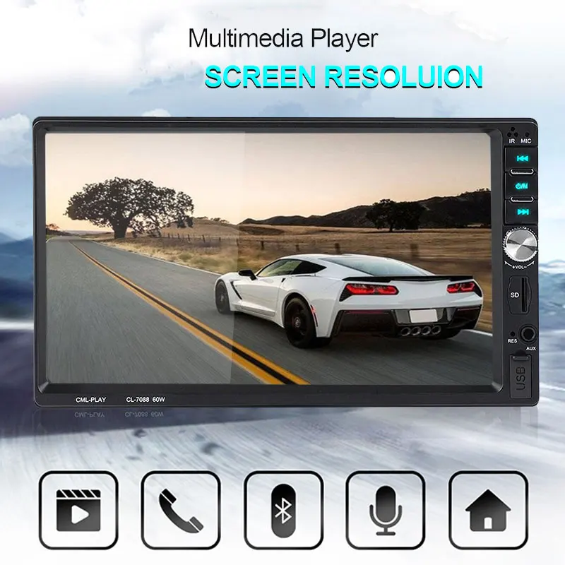 VEHEMO FM/USB/AUX 7 дюймов Автомобильный MP5 плеер Авто автомобиля Smart заднего вида радио|MP4