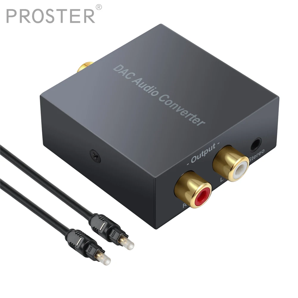 Цифровой аналоговый преобразователь PROZOR DAC для Blue ray плеера DVD оптический Toslink в RCA