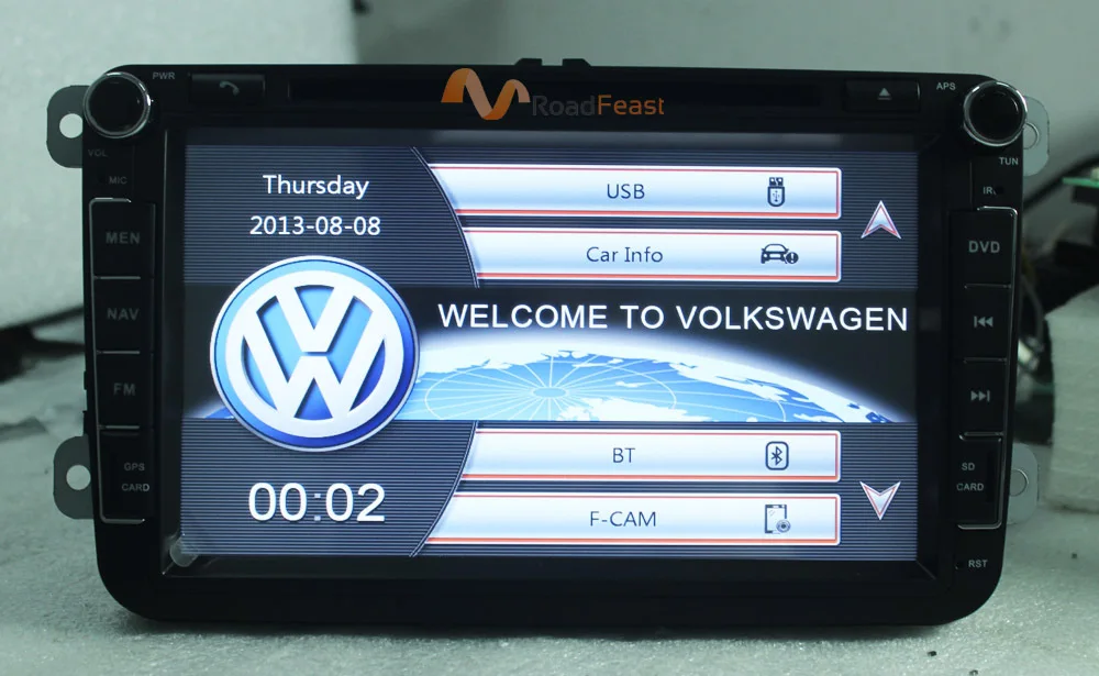 Автомобильный DVD RoadRision 2 DIN для VW JETTA GOLF MK5 MK6 GTI PASSAT B6 POLO SKODA Fabia gps навигация Радио USB/SD PC карта