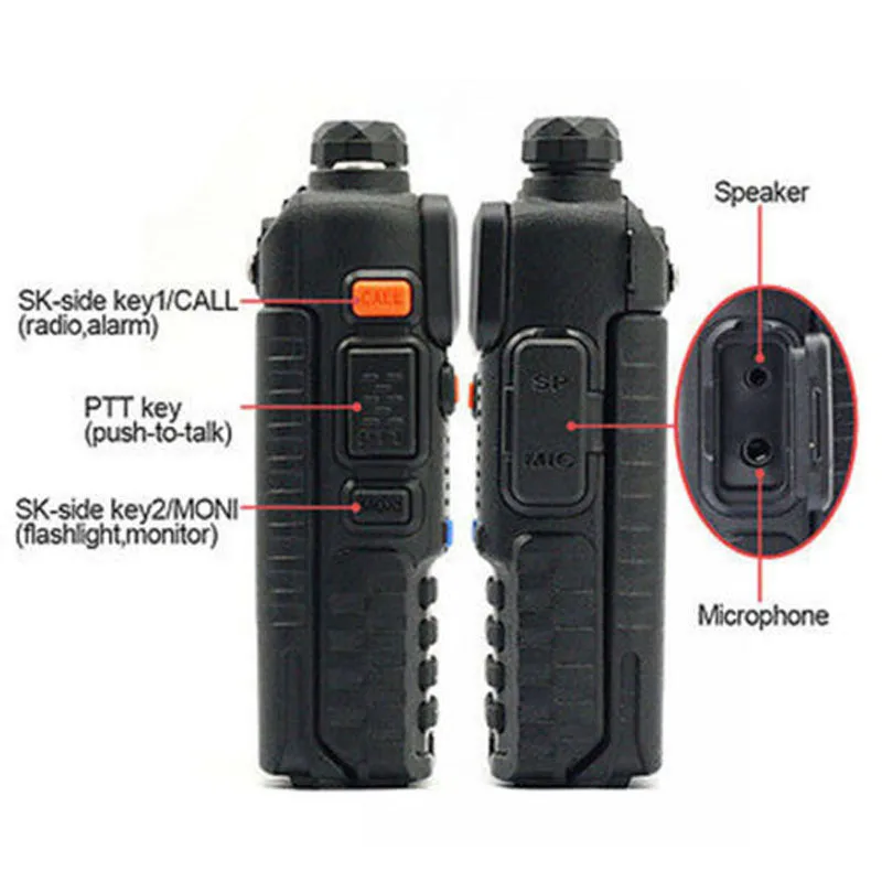 Baofeng UV 5R Портативный иди и болтай Walkie Talkie “иди ЖК дисплей Дисплей двухстороннее