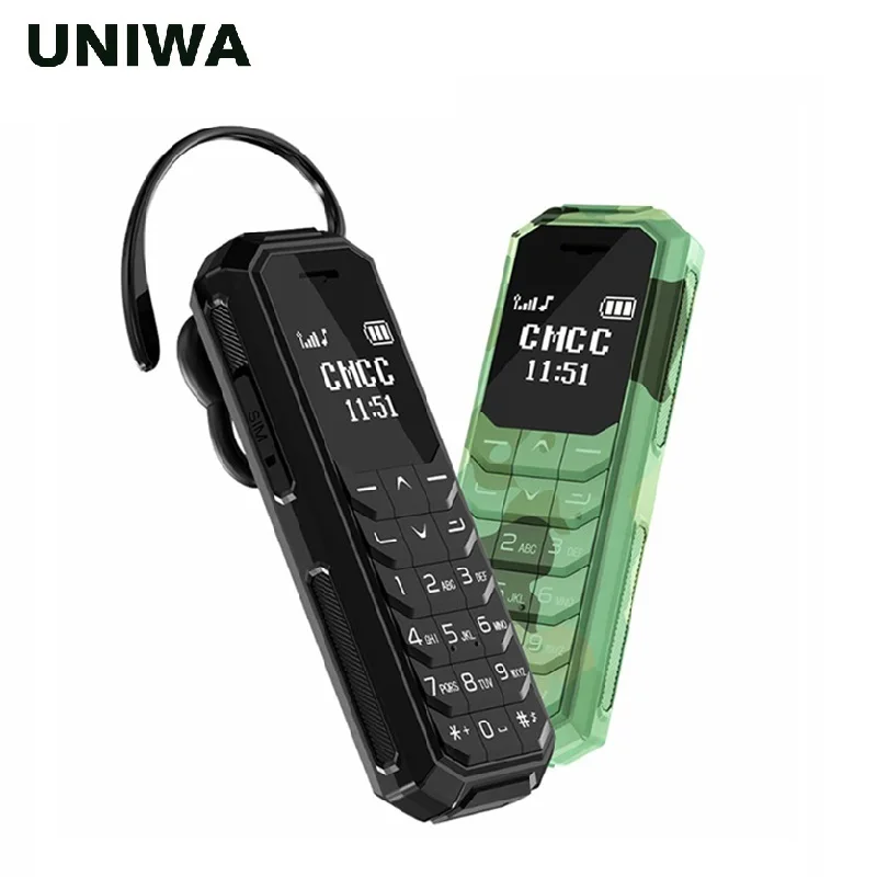 UNIWA KK2 мини мобильный телефон малыш Bluetooth беспроводные наушники 2G