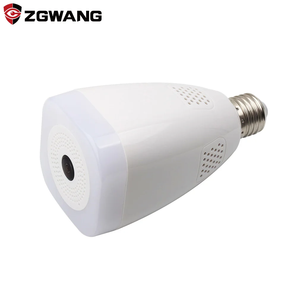 ZGWANG 360 Degree 1080P Wireless 3D IP Camera Panoramic Wifi Lamp Mini CCTV Surveillance Home Security Bulb Light | Безопасность и