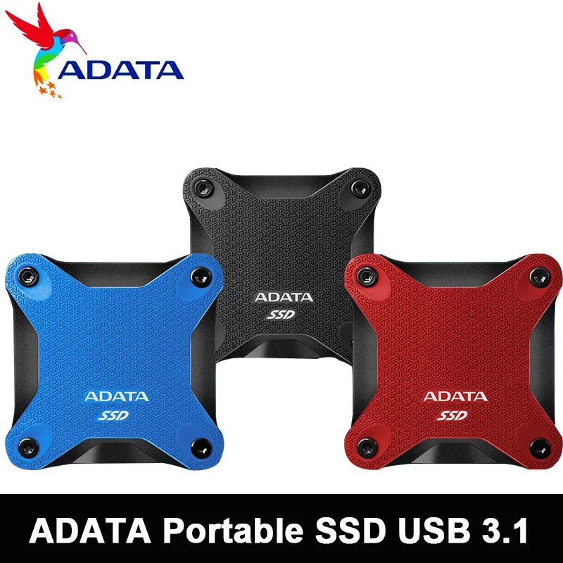 ADATA внешний жесткий диск портативный SSD 240 GB 480GB 3D NAND 960GB USB3.1 Ультра скоростной