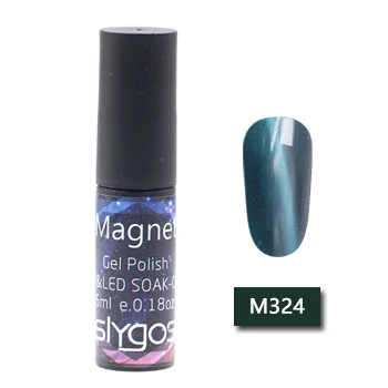 M324 SLYGOS, 6 мл, благородная серия, кошачий глаз, магнит, для ногтей, Гель-лак, долговечный, портативный, впитывается, для ногтей, УФ Магнитный Гель-лак, лак для маникюра - Цвет: M324