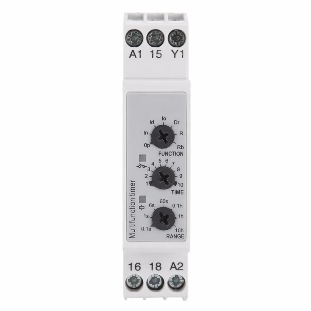 DC 24V AC 24-240V Multi-voltage Time Relay Delay OFF Switch w/ 7 Function Choices LED Indication Potentiometer Set | Обустройство