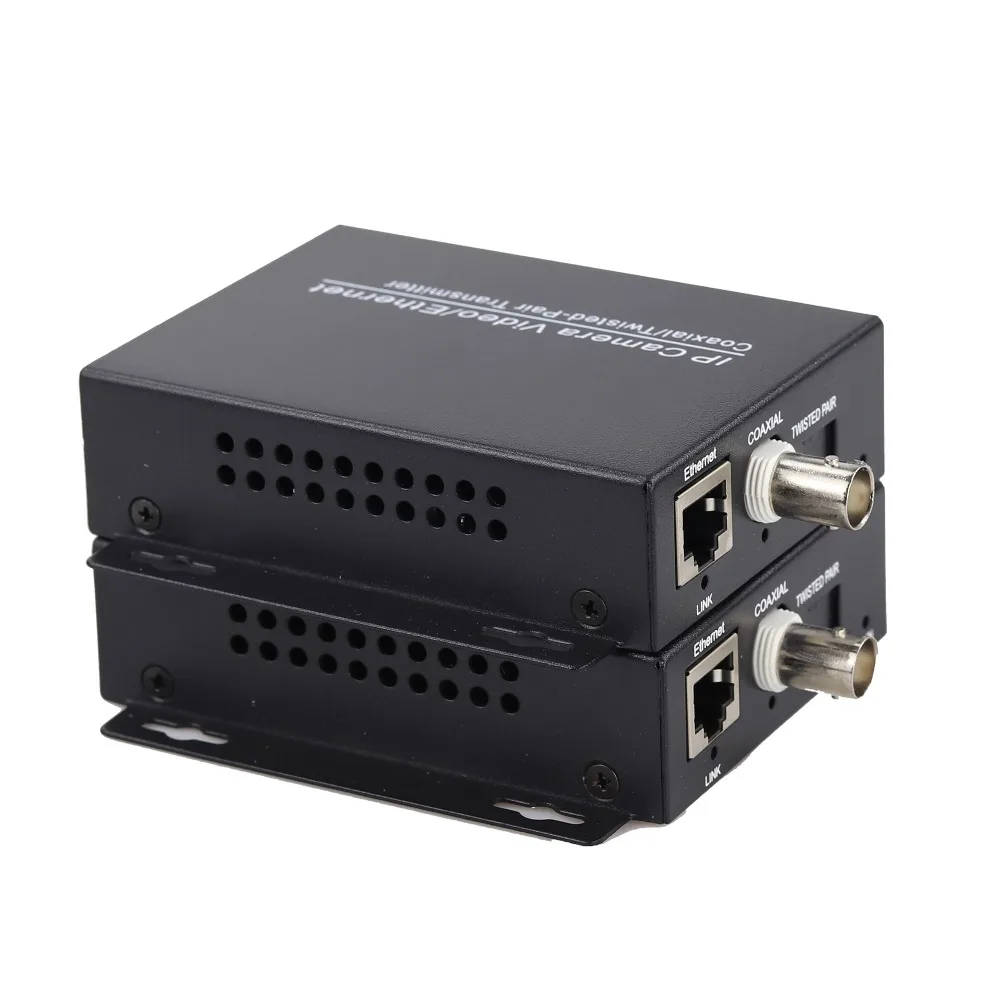 2 км Ethernet удлинитель по IP коаксиальный Сетевой удлинитель 1080p видео конвертер передатчик приемник Поддержка HIKVISION Dahua