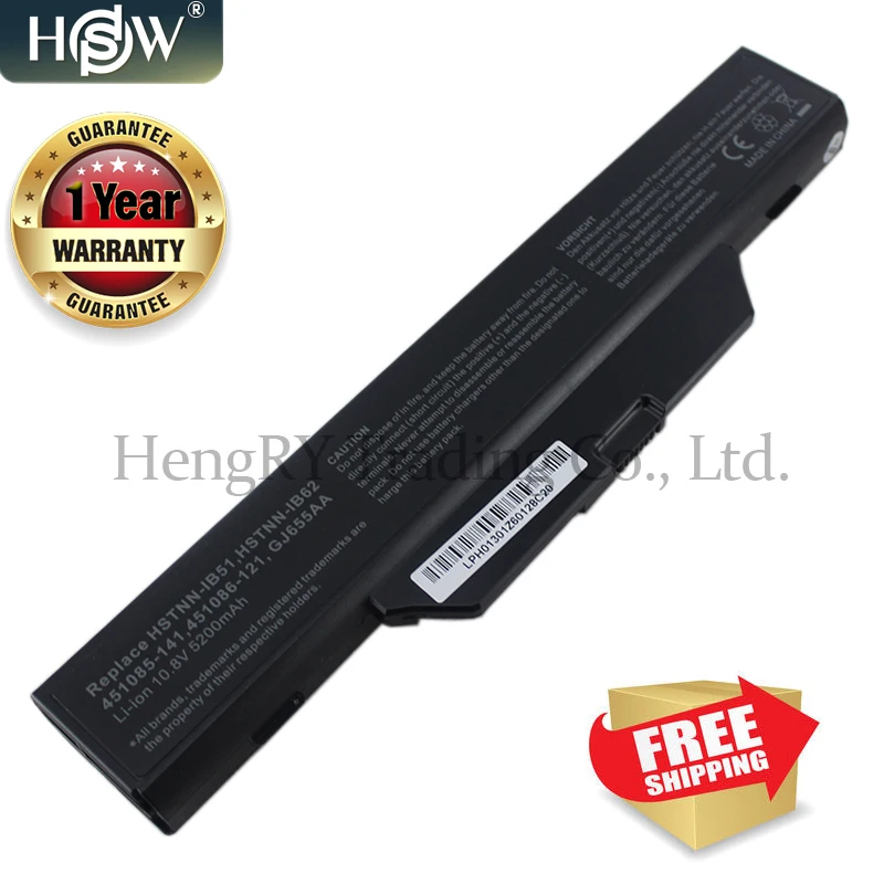 HSW Новый 6 элементный Аккумулятор для ноутбука Compaq 615 610 550 6720 6720s 6730 6735s 6820 6820s 6830 6830s