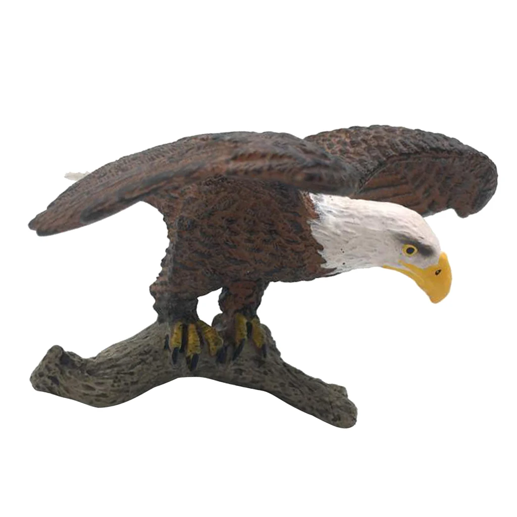 Eagle 2 Фигурки птиц, Имитационные фигурки птиц, модели животных, игрушки для домашнего декора, миниатюрное украшение для сада в виде Феи, орнамент, подарки для детей - Цвет: Eagle 2