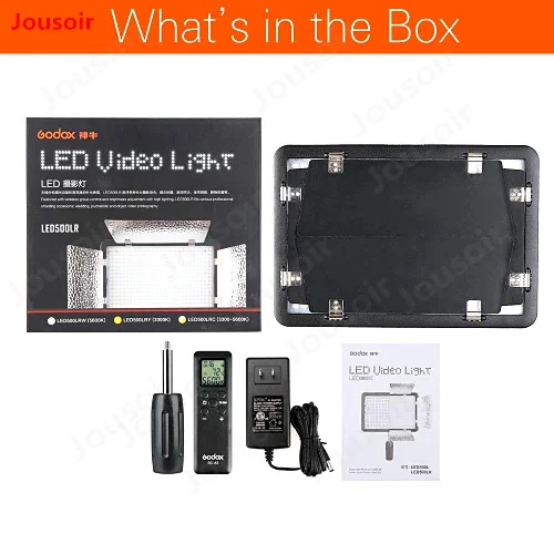 Godox LED500LRC 3300-5600K 500 LED Video Light Lamp + Remote for DV Camcorder Camera +2x NP970 Battery Charger CD50 | Электроника