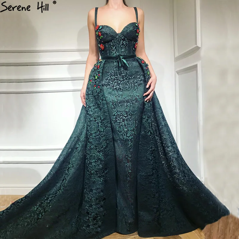 Зеленые Сексуальные вечерние платья кружевные модные русалки 2021 Serene Hill LA6487 |