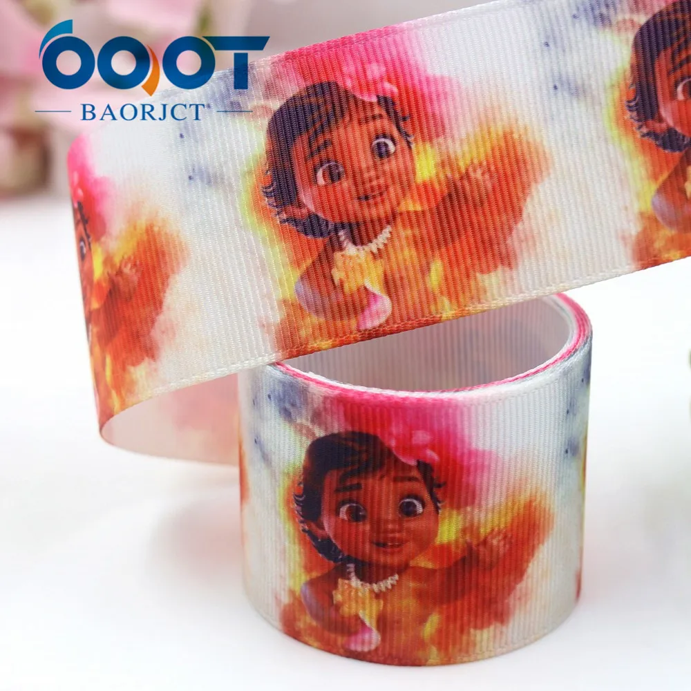 OOOT BAORJCT I-19221-429, 38 мм, 10 ярдов мультфильм термотрансферные печатные корсажные ленты, лук кепки DIY аксессуары украшения