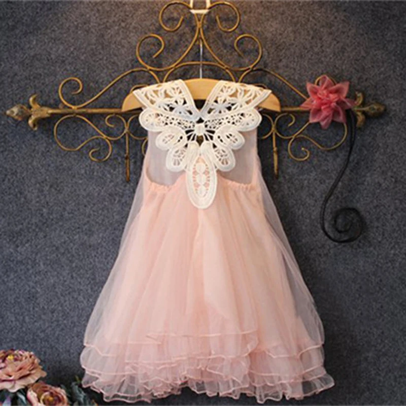 Платье для маленьких девочек pudcoco жемчужное шифоновое розовое с лепестками