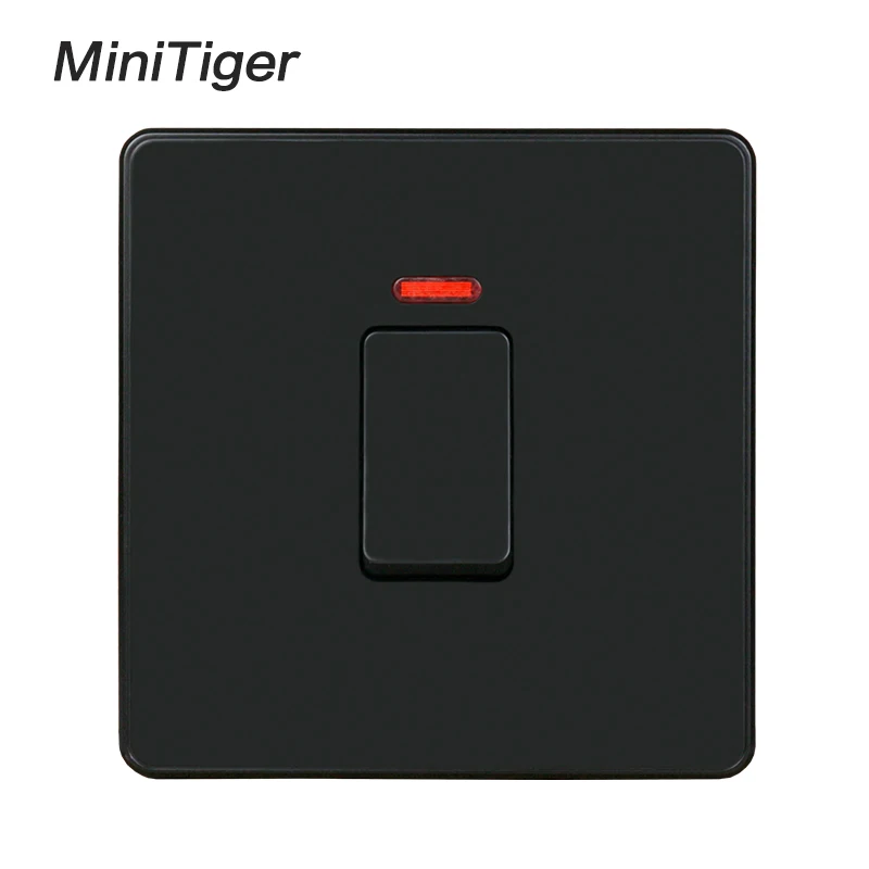 Minitiger UK standard 20A/45A переключатель водонагревателя с неоновым светодиодный