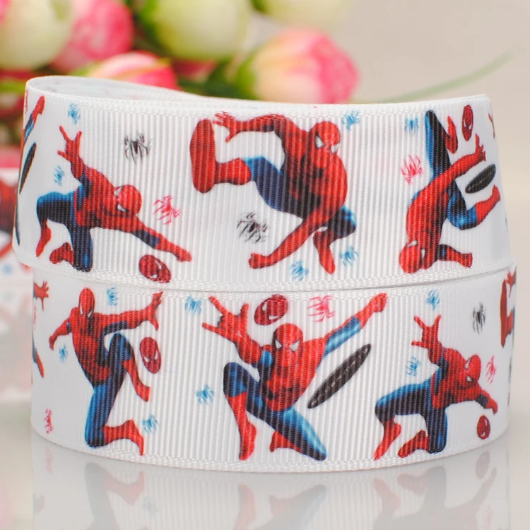 10/50/100 ярдов 1 &quot25 мм лента мстителя фильма печатная grosgrain мультфильм бесплатная