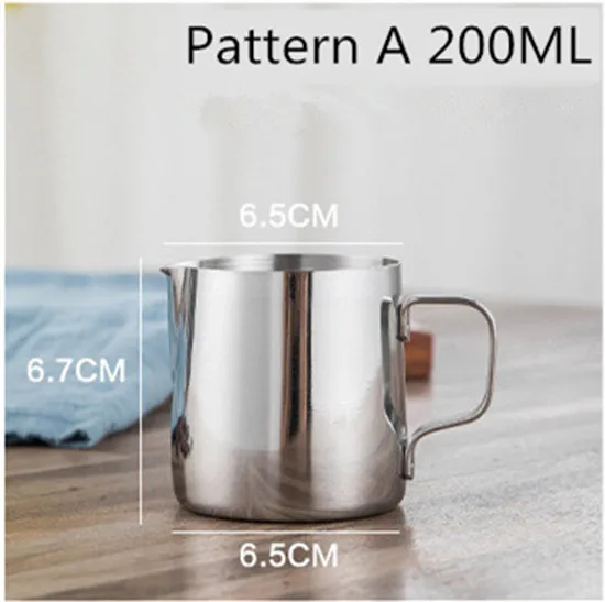 Pattern A 200ML Многоразмерные кофейные трафареты из нержавеющей стали, чашка, гирлянда, горшок, искусство, бариста, инструменты, аксессуары для кофе, простой кофе, трафарет, форма - Цвет: Pattern A 200ML