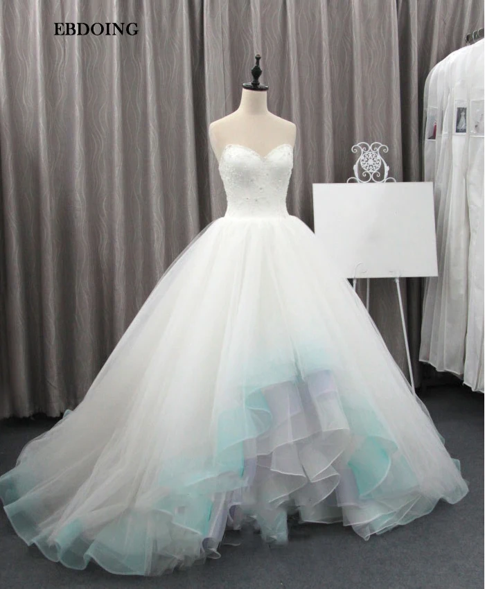 Настоящее фото Платье De Mariage свадебные платья Vestidos De Novia Русалка на шаре платье с вырезом в форме сердца, Вышитое, кружевное на заказ